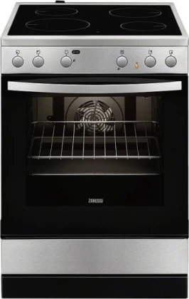 Zanussi ZCV65020XA κουζίνα με κεραμική εστία inox ZCV65020XA