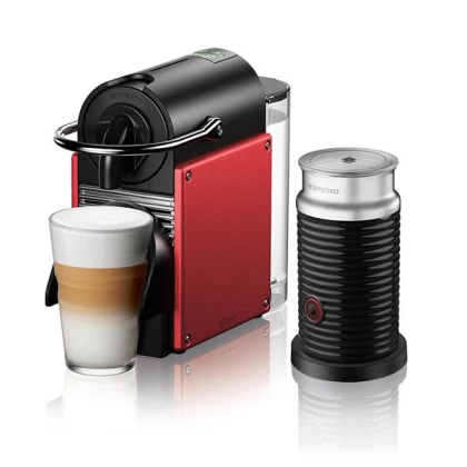 Delonghi ΕΝ124.RAE Pixie Carmine Red & Aeroccino Μηχανή Nespresso