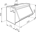 (Thumb 2) Pyramis Essential Πτυσσόμενος Απορροφητήρας 60cm Καφέ 065031402