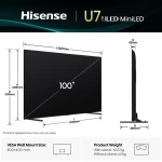 (Thumb 6) Hisense Mini-LED 100U7Q 100'' AI TV Τηλεόραση Smart 4K