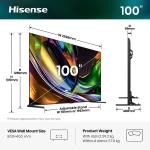 (Thumb 2) Hisense RGB Mini-LED 100UR8S 100 Τηλεόραση Smart 4K